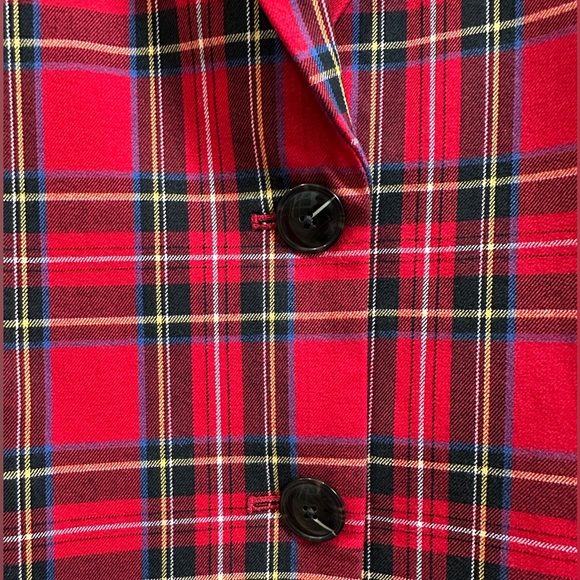 J. Crew Vibrant Holiday Red Plaid Suit (Trousers & Blazer) - Picture 11 of 13